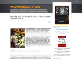 Whatwillhappenin2012now.com thumbnail