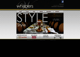 Whispersrestaurant.com thumbnail