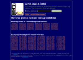Who-calls.info thumbnail