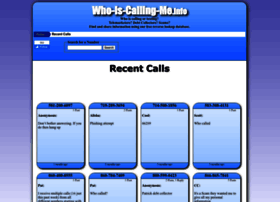 Who-is-calling-me.info thumbnail