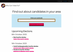 Whocanivotefor.co.uk thumbnail