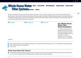 Wholehousewaterfilter.us thumbnail