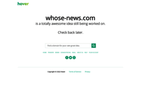 Whose-news.com thumbnail