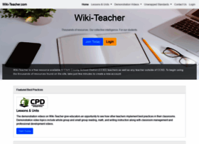 Wiki-teacher.com thumbnail