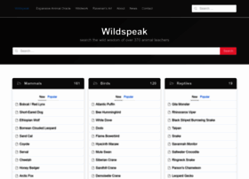 Wildspeak.com thumbnail