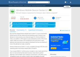 Windows-mobile-device-center.software.informer.com thumbnail