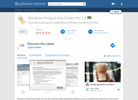 Windows-product-key-finder-pro.software.informer.com thumbnail