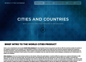Worldcitiesdatabase.com thumbnail