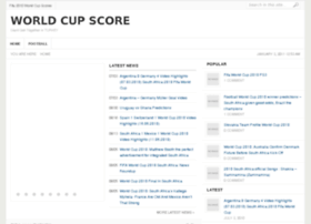 Worldcupscore.net thumbnail