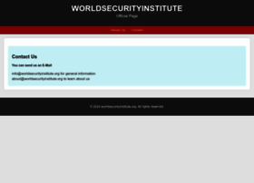 Worldsecurityinstitute.org thumbnail