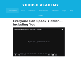 Yiddishacademy.com thumbnail