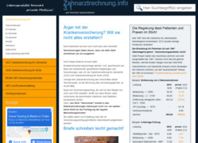 Zahnarztrechnung.info thumbnail