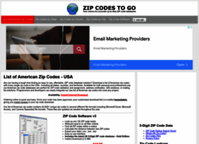 Zipcodestogo.com thumbnail