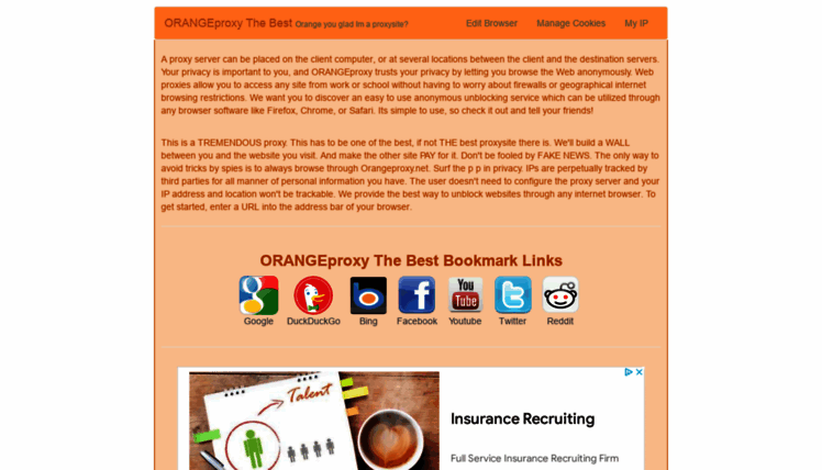 Orangeproxy.net thumbnail