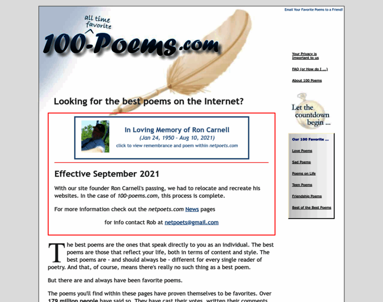 100-poems.com thumbnail