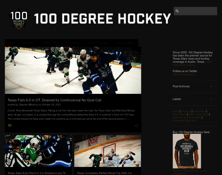 100degreehockey.com thumbnail