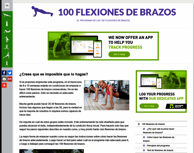 100flexionesdebrazos.com thumbnail