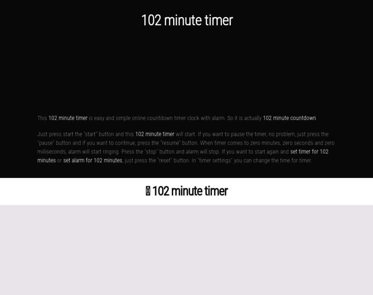 102.minute-timer.com thumbnail