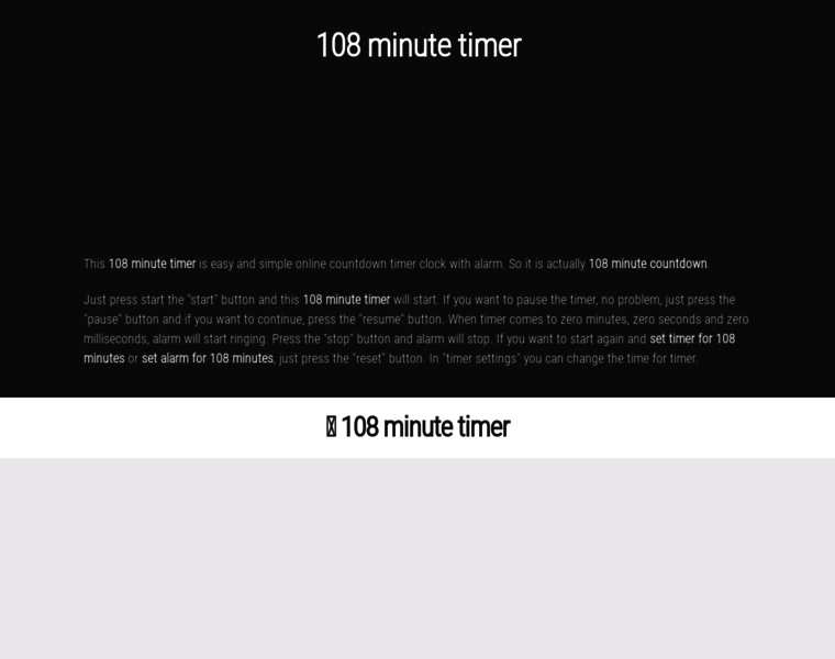 108.minute-timer.com thumbnail
