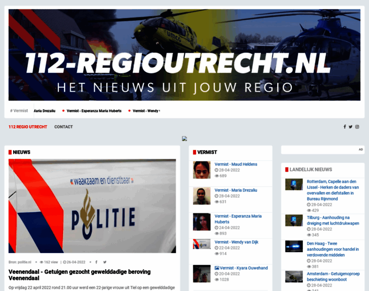 112-regioutrecht.nl thumbnail