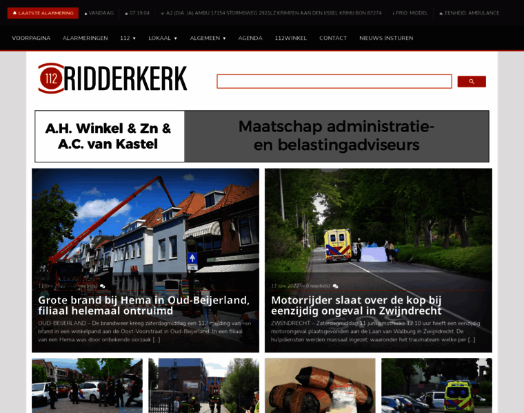 112ridderkerk.nl thumbnail