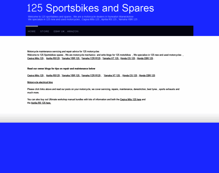 125sportsbikespares.com thumbnail