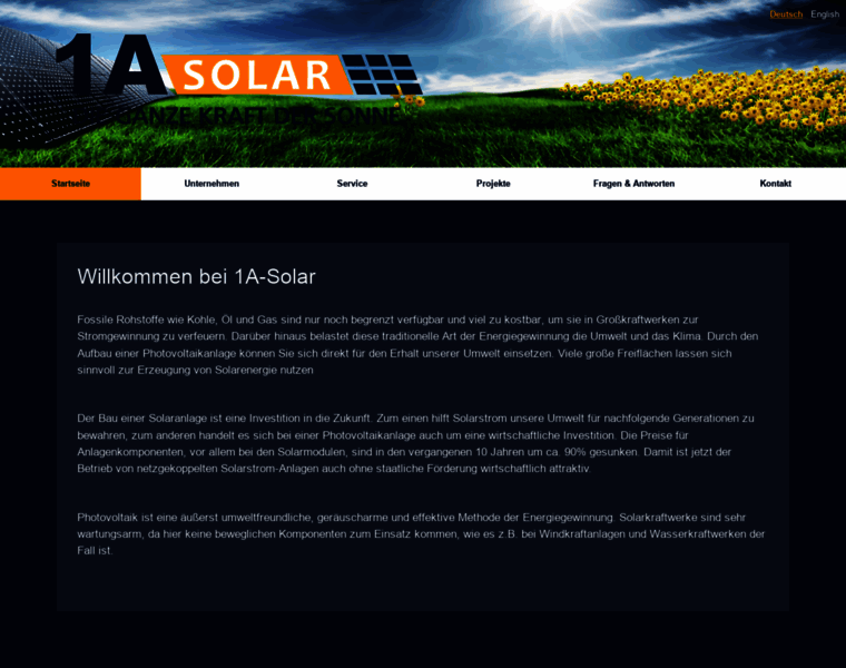 1a-solar.com thumbnail