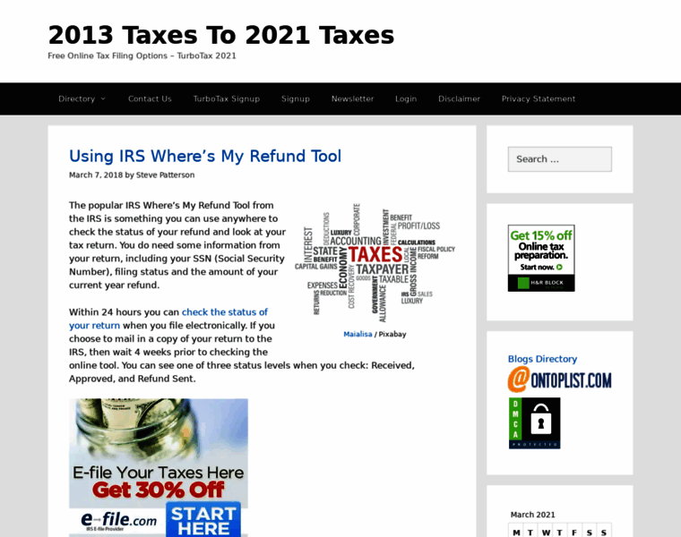 2013taxes.org thumbnail