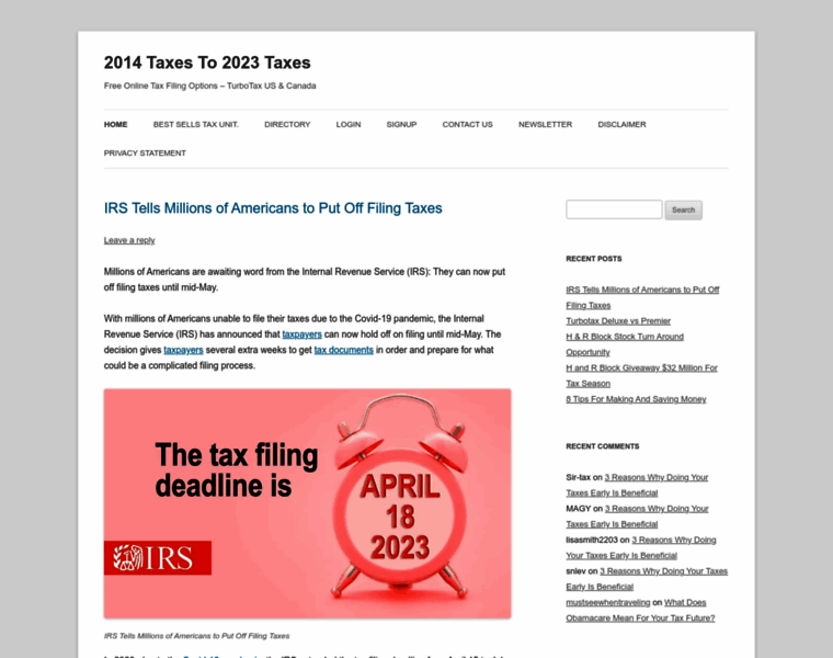 2014taxes.org thumbnail