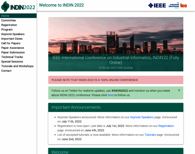 2022.ieee-indin.org thumbnail