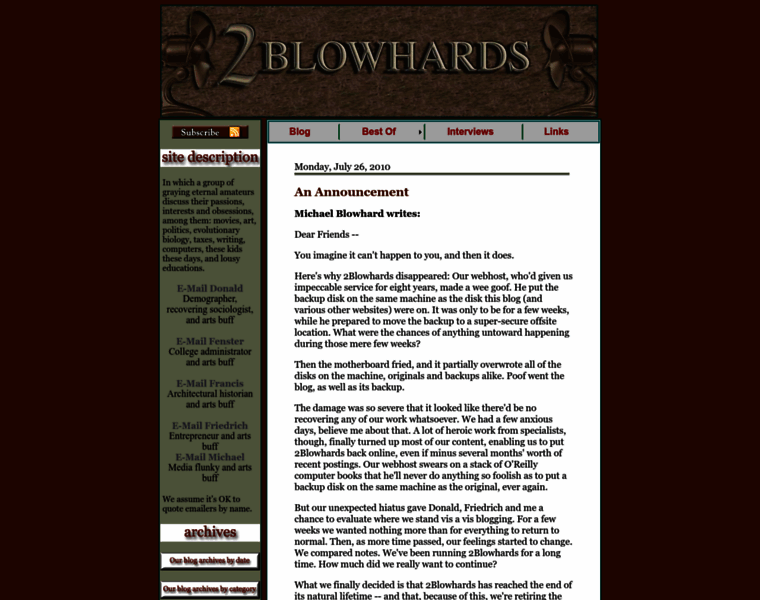 2blowhards.com thumbnail