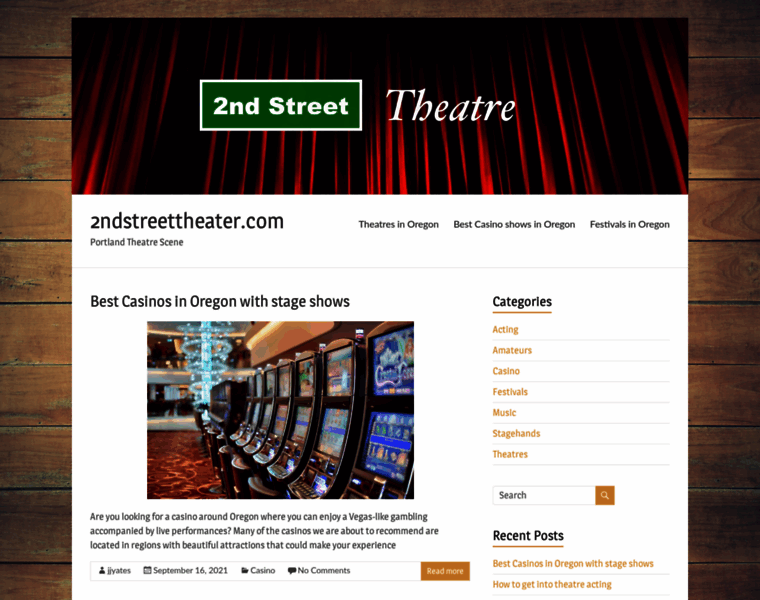 2ndstreettheater.com thumbnail
