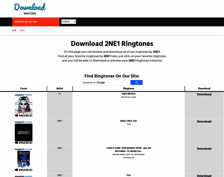 2ne1.download-ringtone.com thumbnail