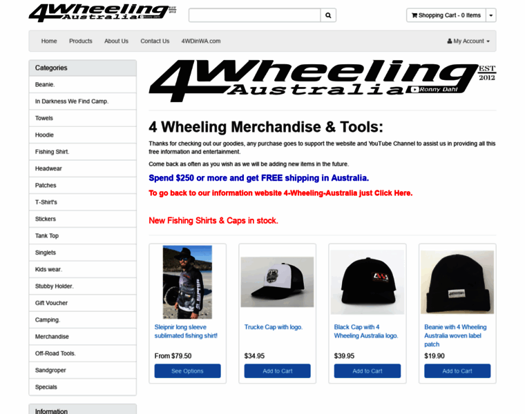 4wheeling-merchandise.com.au thumbnail