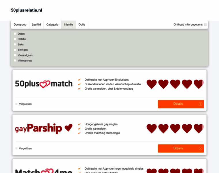 50plusrelatie.nl thumbnail