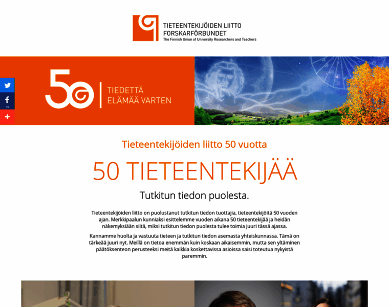 50tieteentekijaa.fi thumbnail