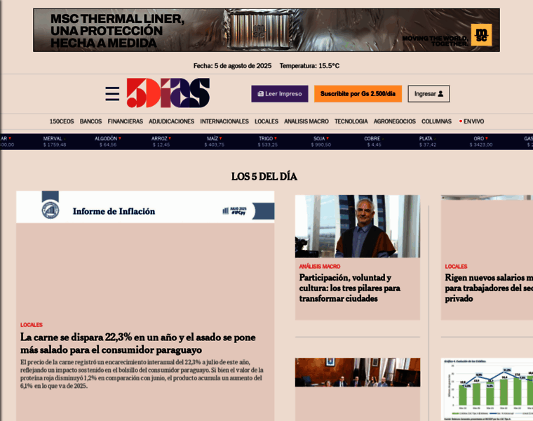 5dias.com.py thumbnail 5dias.com.py thumbnail