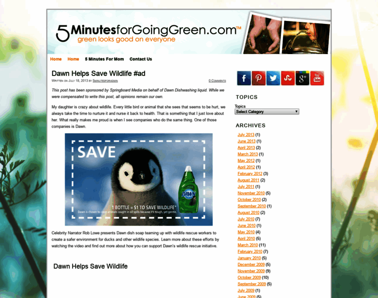 5minutesforgoinggreen.com thumbnail