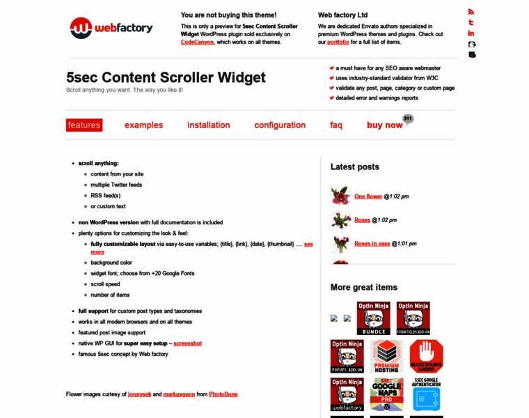 5sec-content-scroller-widget.webfactoryltd.com thumbnail