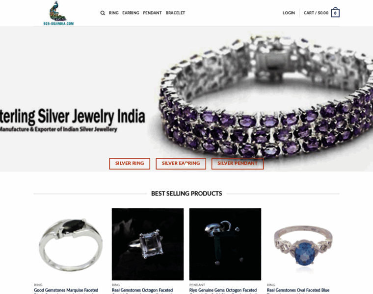925sterlingsilverjewelryindia.com thumbnail