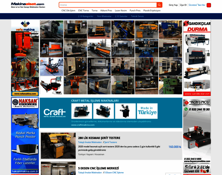 A-zmaschinenhandel.makinaalsat.com thumbnail