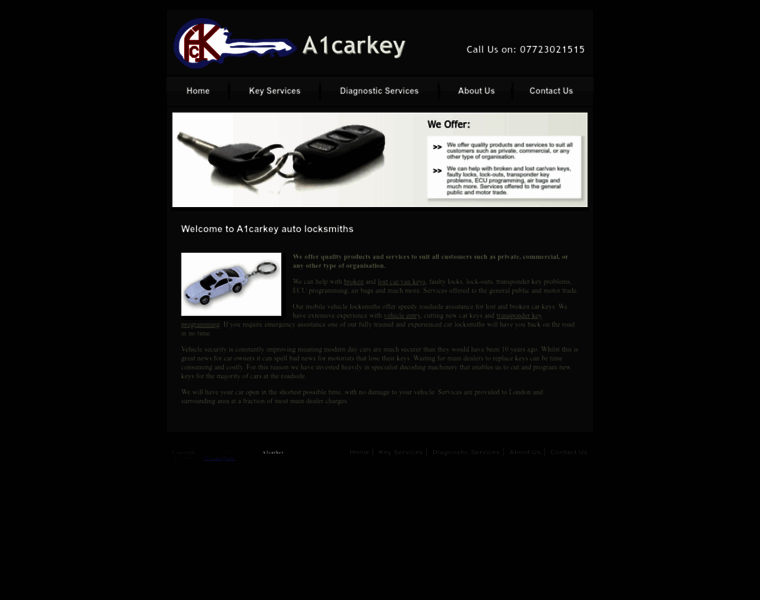 A1carkey.co.uk thumbnail