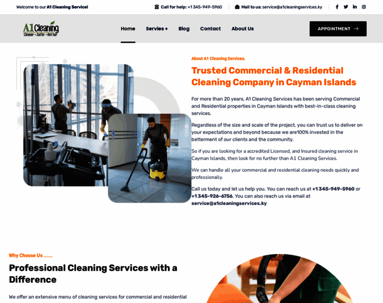 A1cleaningservices.ky thumbnail