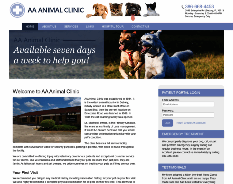 Aa-animalclinic.com thumbnail