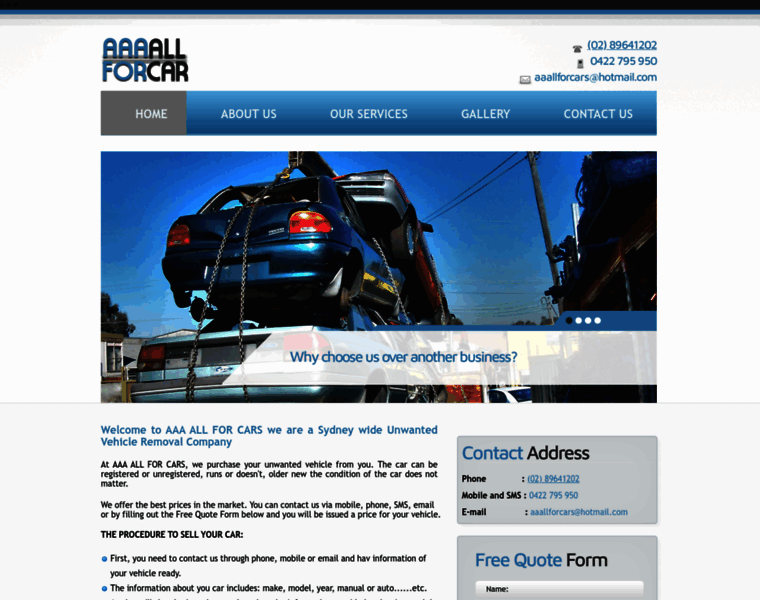 Aaaallforcars.com.au thumbnail