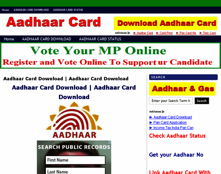 Aadhaarcarddownload.com thumbnail