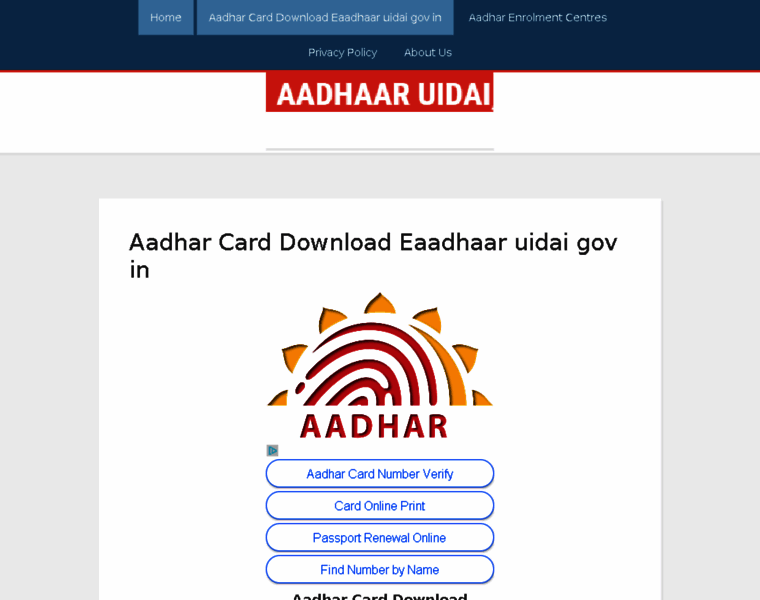 Aadhaaruidai.in thumbnail