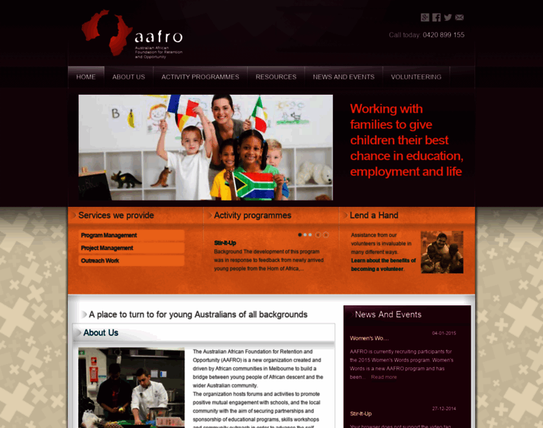 Aafro.org.au thumbnail