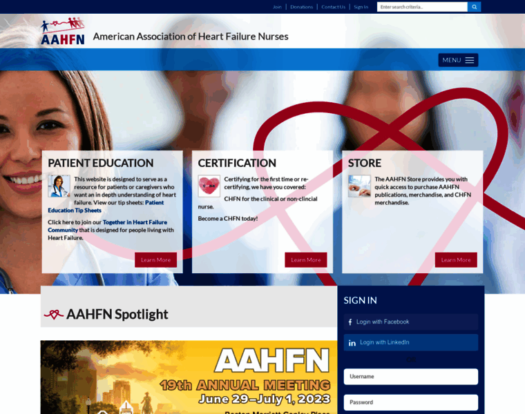 Aahfn.org thumbnail