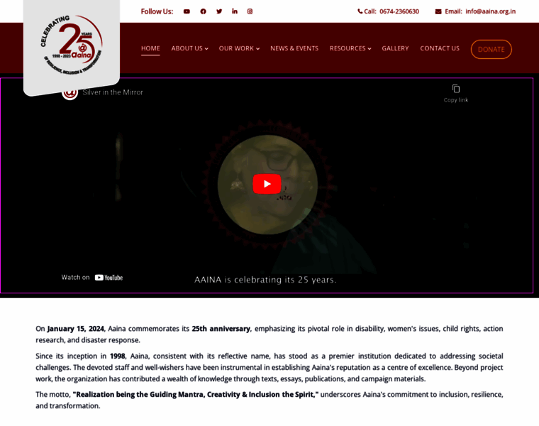 Aaina.org.in thumbnail